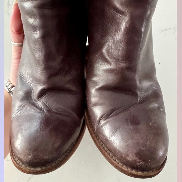 Stuart Weitzman “Demigran” Espresso Leather Booties – Size 7 - Picture 5 of 12